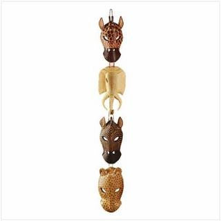 African Animal Masks Wall Decor