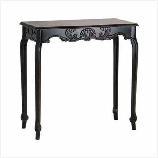 Black Wood Console Table