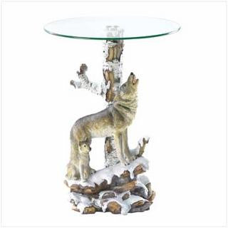 Wolf Table with Glass Table Top