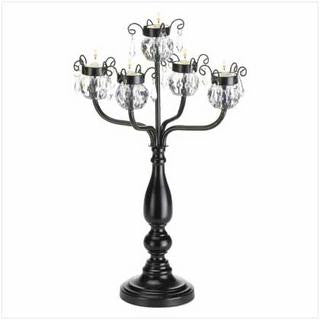 Black Crystal Candelabra