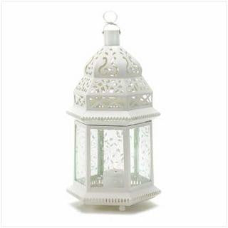 Large White Moroccan Lantern