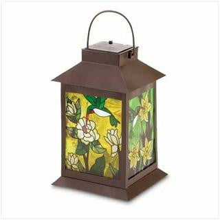 Solar Powered Floral Lantern