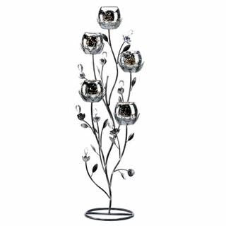 Silver Tulip Tree Candelabra