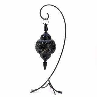 Black Cutout Stand Lantern